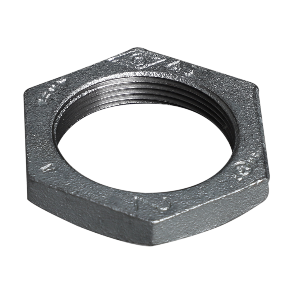 Square edge malleable cast iron root nut 310