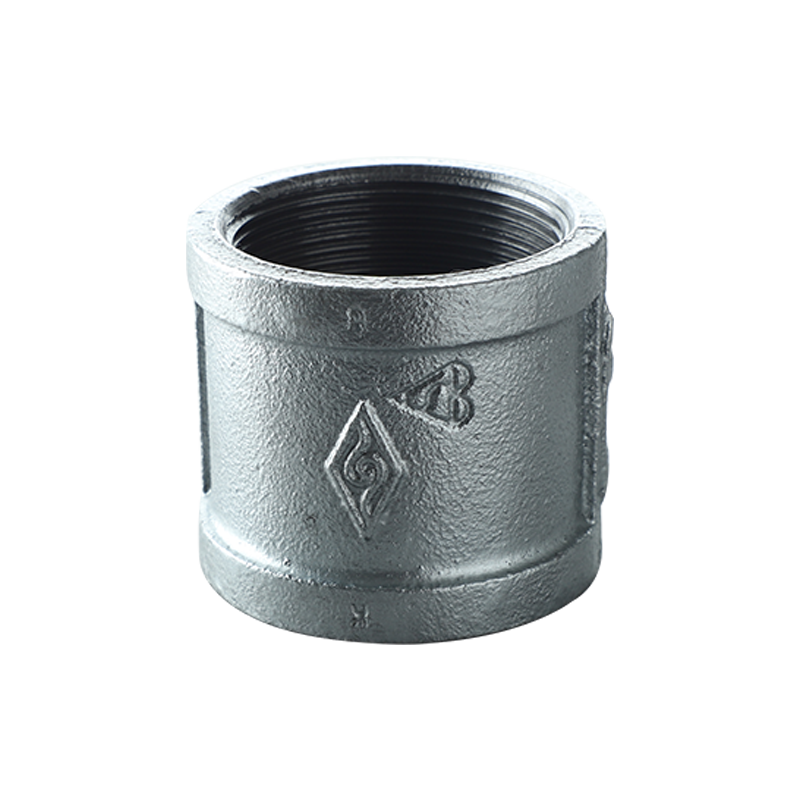 Square edge malleable cast iron through thread pipe clamp 270