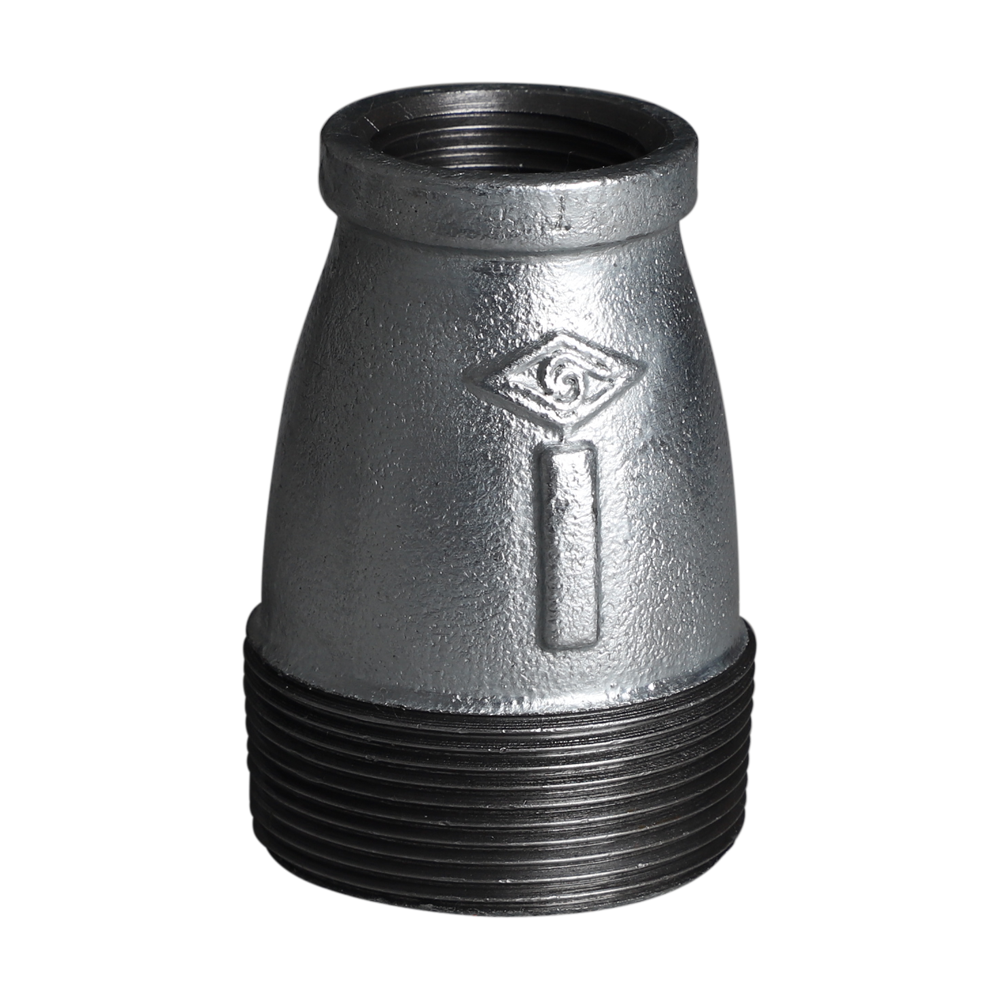 Square edge malleable cast iron reducing inner and outer thread pipe clamp 246L