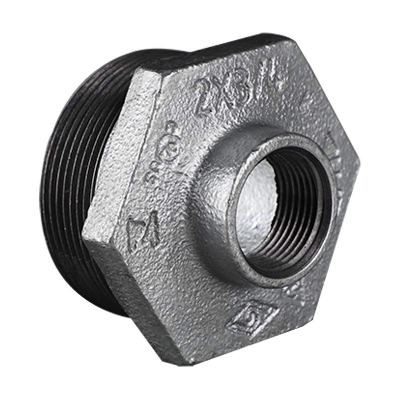 Square edge malleable cast iron bushing 241D