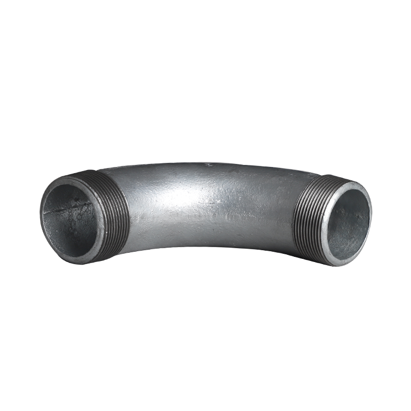 Square edge malleable cast iron 90 degree outer thread crescent 3#