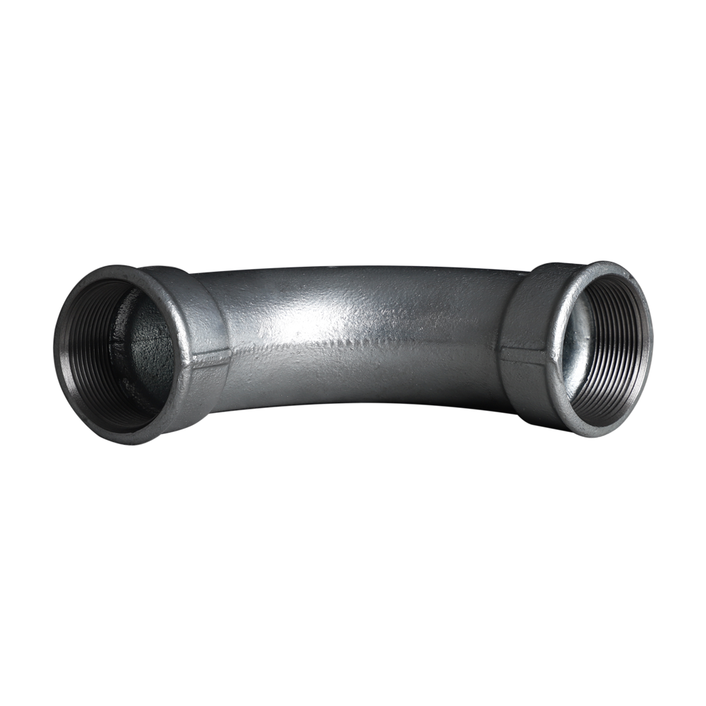 Square edge malleable cast iron 90 degree long inner thread crescent 2# Square edge malleable cast iron 90 degree long inner thread crescent 2#