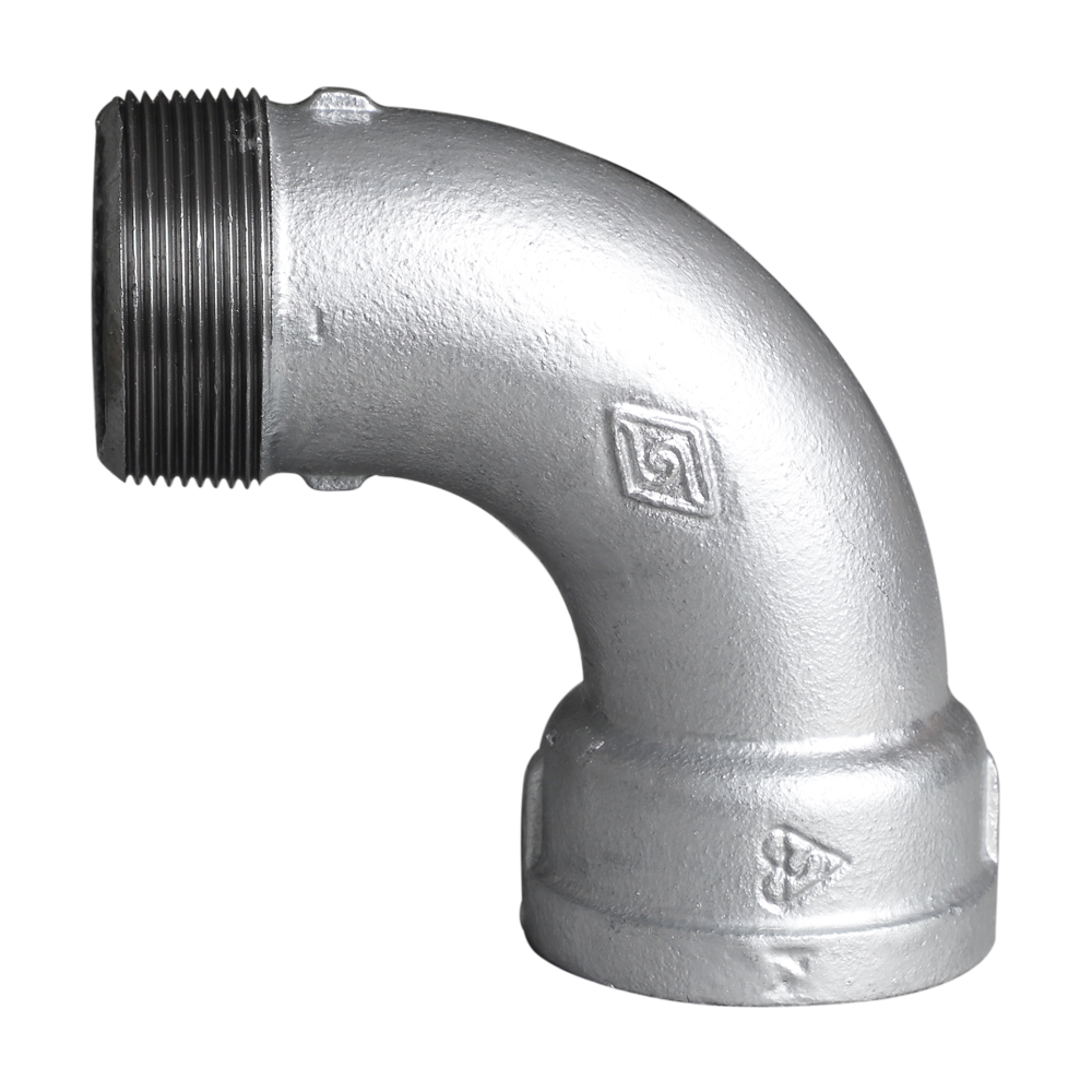 Square edge malleable cast iron short inner and outer thread crescent 1AF