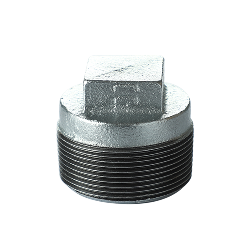 Wide edge malleable cast iron wire plug 291