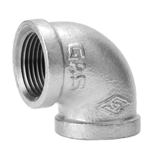 Gas malleable cast iron 90-degree elbow 90