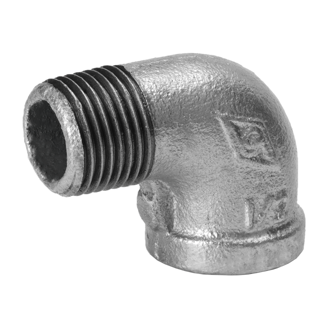 Gas malleable cast iron 90-degree internal and external thread elbow 92 Gas malleable cast iron 90-degree internal and external thread elbow 92