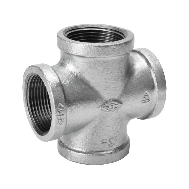 Gas malleable cast iron cross 180