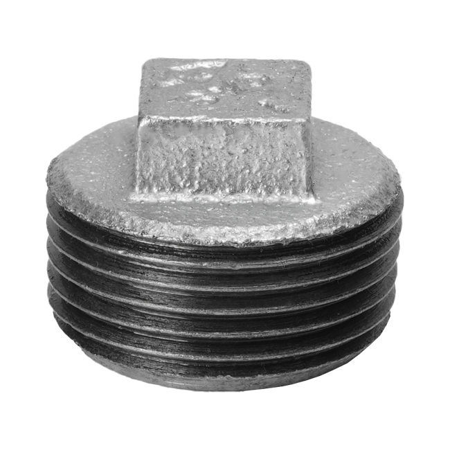 Gas malleable cast iron pipe plug 291