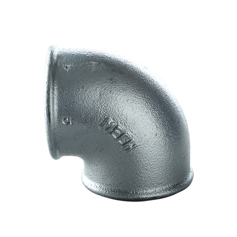 Round edge malleable cast iron 90 degree elbow 90