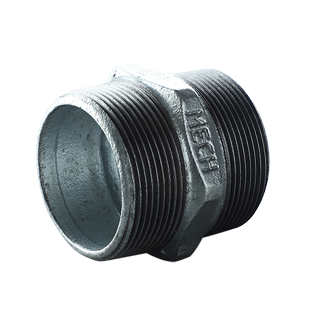 Square edge malleable cast iron internal connection 280