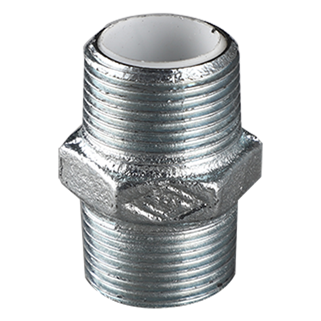 Plastic-lined malleable cast iron internal connection 280CS