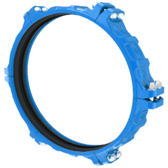 Large diameter groove pipe clamp
