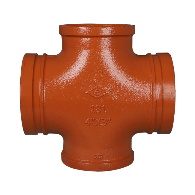 Standard grooved eccentric reducer 230 for grooved pipe fittings Standard internal thread reducing cross 181 Standard grooved eccentric reducer 230 for grooved pipe fittings Standard internal thread reducing cross 181