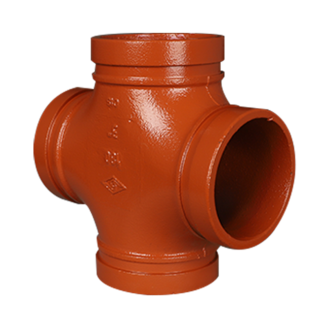 Grooved pipe standard groove cross 180