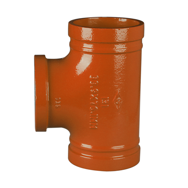 Grooved pipe standard internal thread reducing tee 131R
