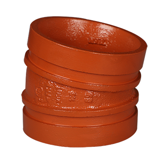 Grooved pipe standard 11.5 degree groove elbow 105