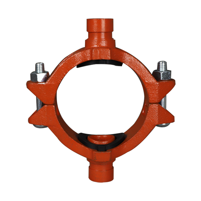 Grooved pipe fittings S-type grooved mechanical cross 4GS