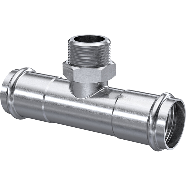 3TRM external thread reducing tee