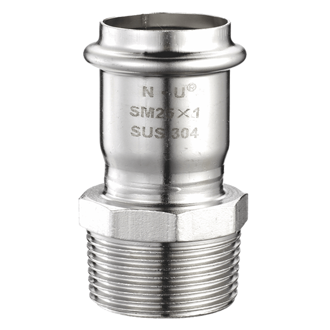 SM external thread straight joint