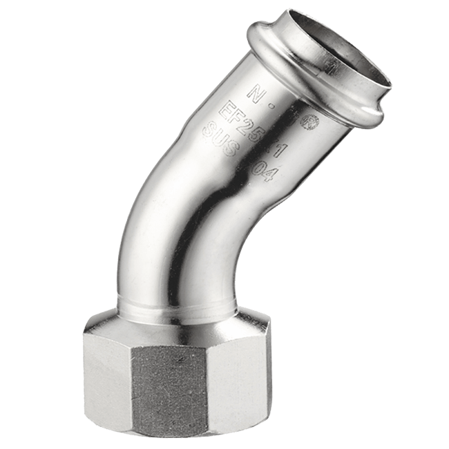 45 degree EF internal thread elbow