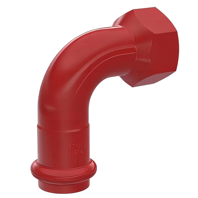 90 degree equal diameter internal thread elbow