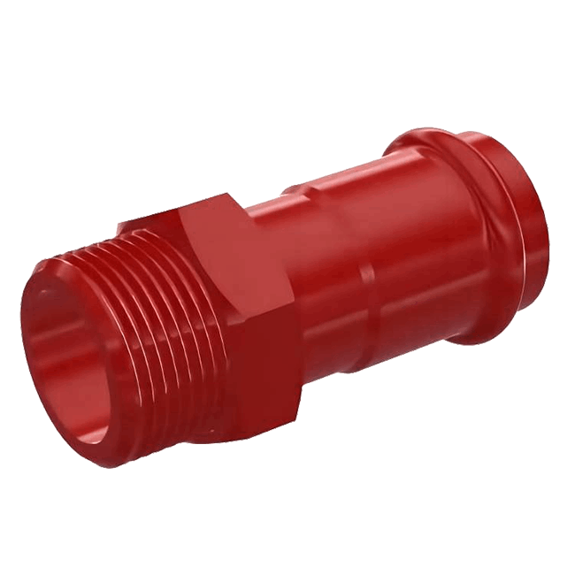 Equal diameter external thread straight
