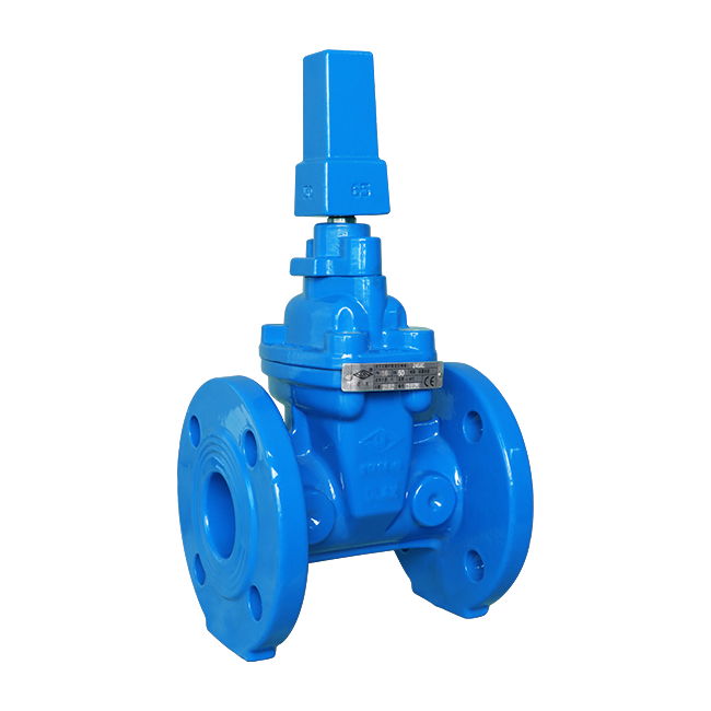 Flanged concealed stem soft seal transmission cap gate valve