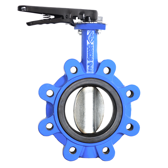 Center line lug soft seal butterfly valve