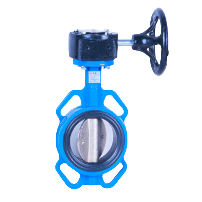 Wafer center line soft seal turbine butterfly valve