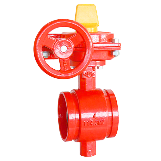 Groove centerline soft seal signal butterfly valve