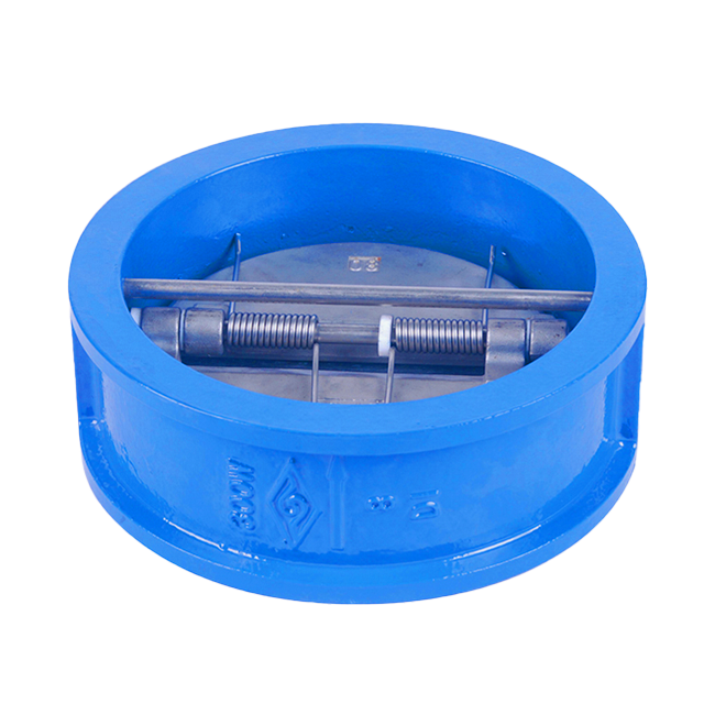 Double-door wafer butterfly check valve