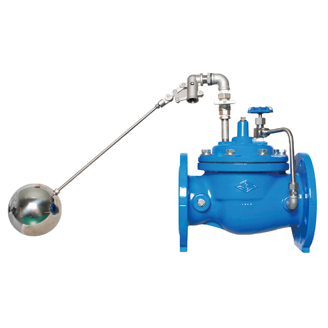Flanged single-chamber remote control float valve