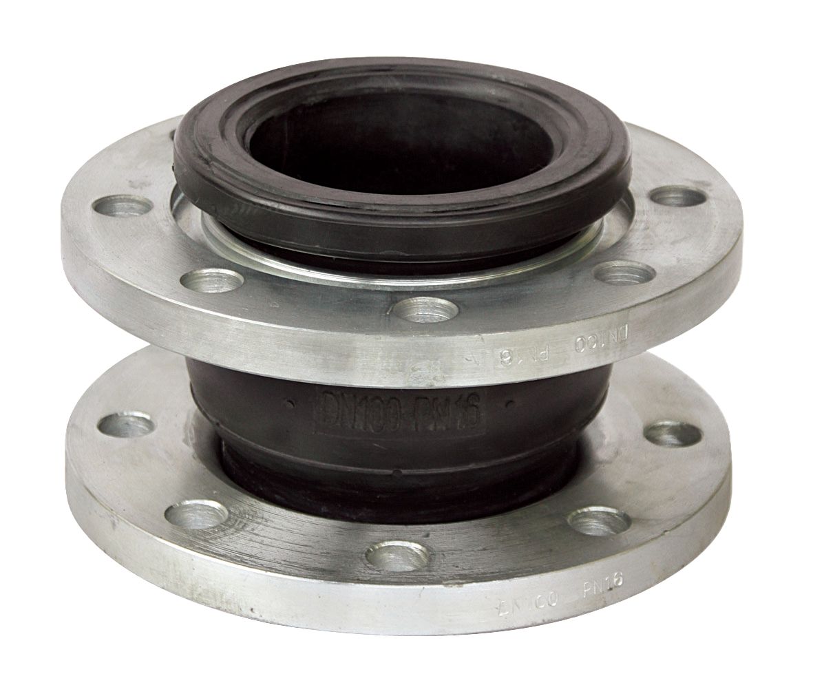 Single-ball flange rubber joint