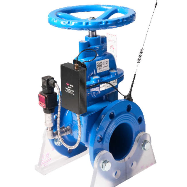 Remote side hole pressure measuring gate valve