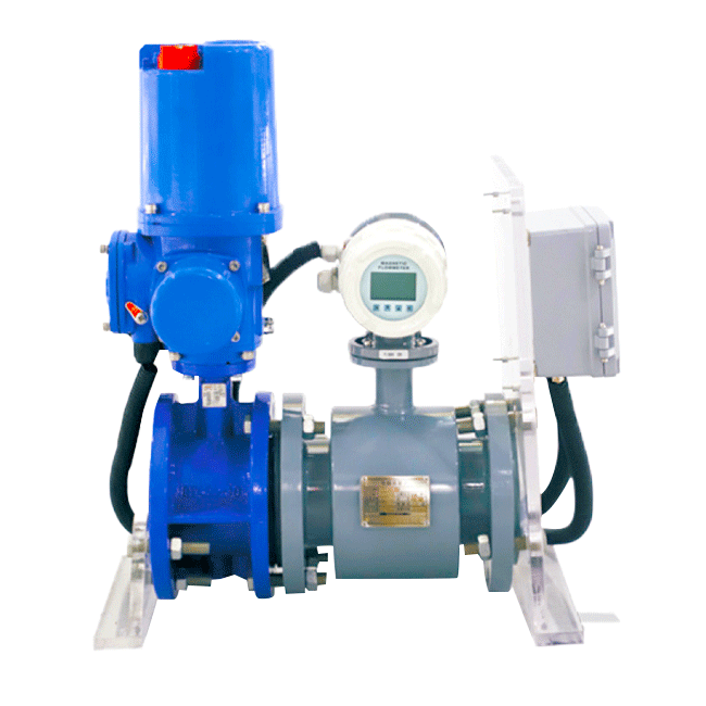 Remote flow automatic regulating valve