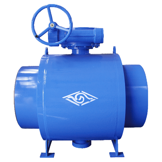 Fixed welded reduced-diameter ball valve