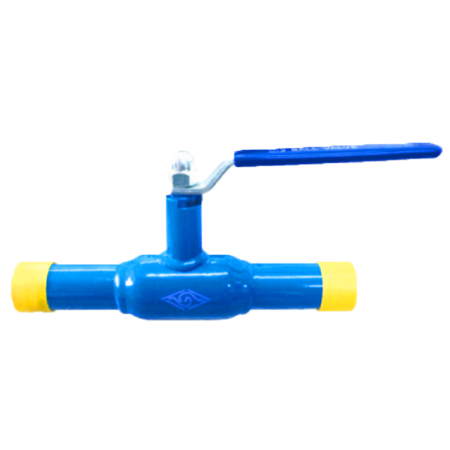 Floating-type welded reduced-diameter ball valve