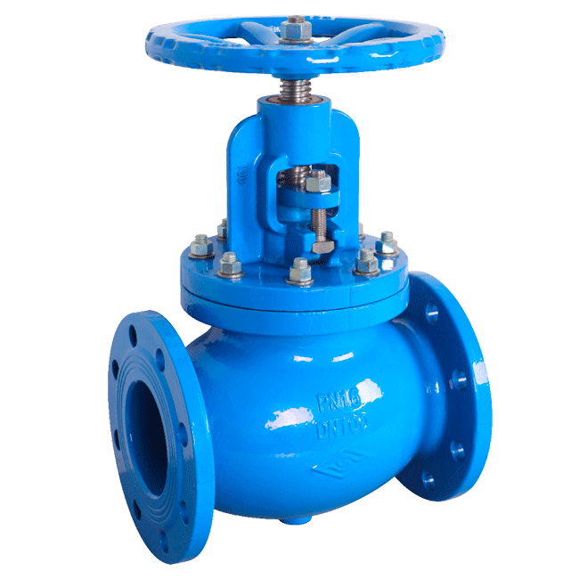 Flanged hard-sealed stop valve
